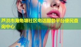 芦洪市海角塘社区电话服务平台便民查询中心