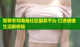 致敬老刘海角社区服务平台 打造便捷生活新体验