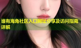 谁有海角社区入口网址分享及访问指南详解