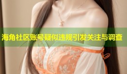 海角社区账号疑似违规引发关注与调查